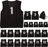 ビブス|黒色 番号1〜22