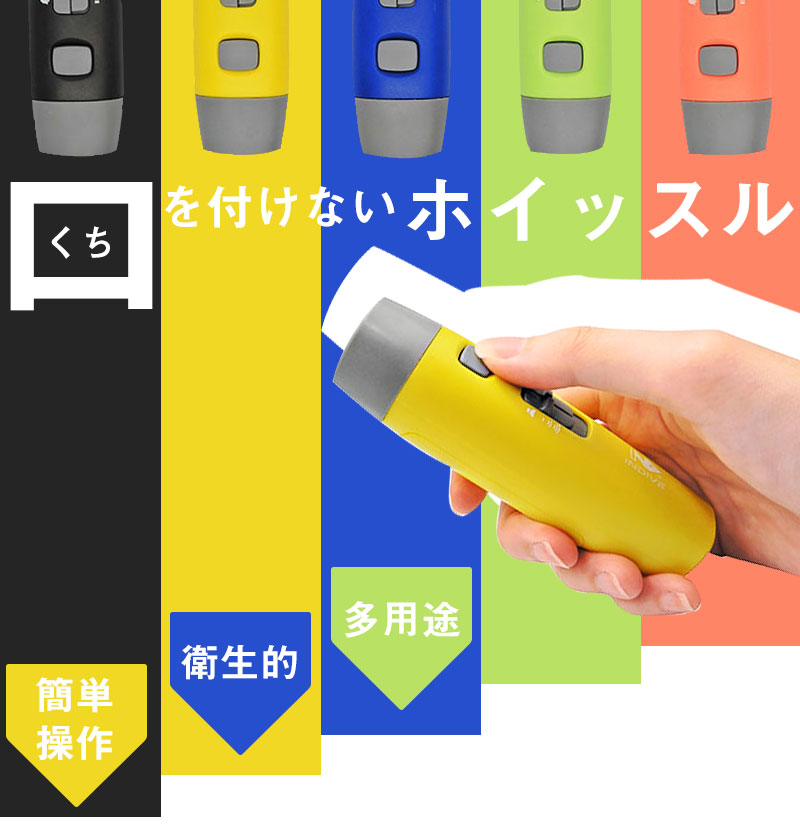 SAFETY SIGNAL LA-SS 多目的ポータブルLED電子ホイッスル ロジック 電子ホイッスル [スポーツ アウトドア 笛 注意 信号 SOS 審判