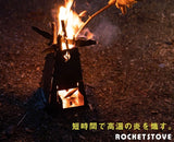 短時間で高温の炎を