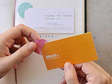 MICCUDO [HERE I AM Series 01] Sticky Note Clip Square (Stylish Stationery / Cute Sticky) Design Clip