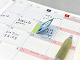MICCUDO [HERE I AM Series 08] Mini Book Sticky Note Green & Blue (Stylish Stationery / Cute Sticky Note) Note Design Sticky Note Sticker