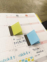 MICCUDO [HERE I AM Series 08] Mini Book Sticky Note Green & Blue (Stylish Stationery / Cute Sticky Note) Note Design Sticky Note Sticker